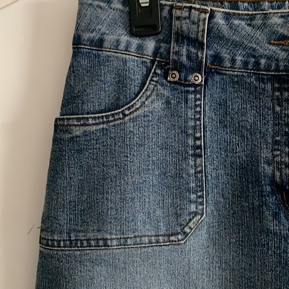 Vintage B.U.M Equipment Stretch Denim Skirt - Picture 2 of 6